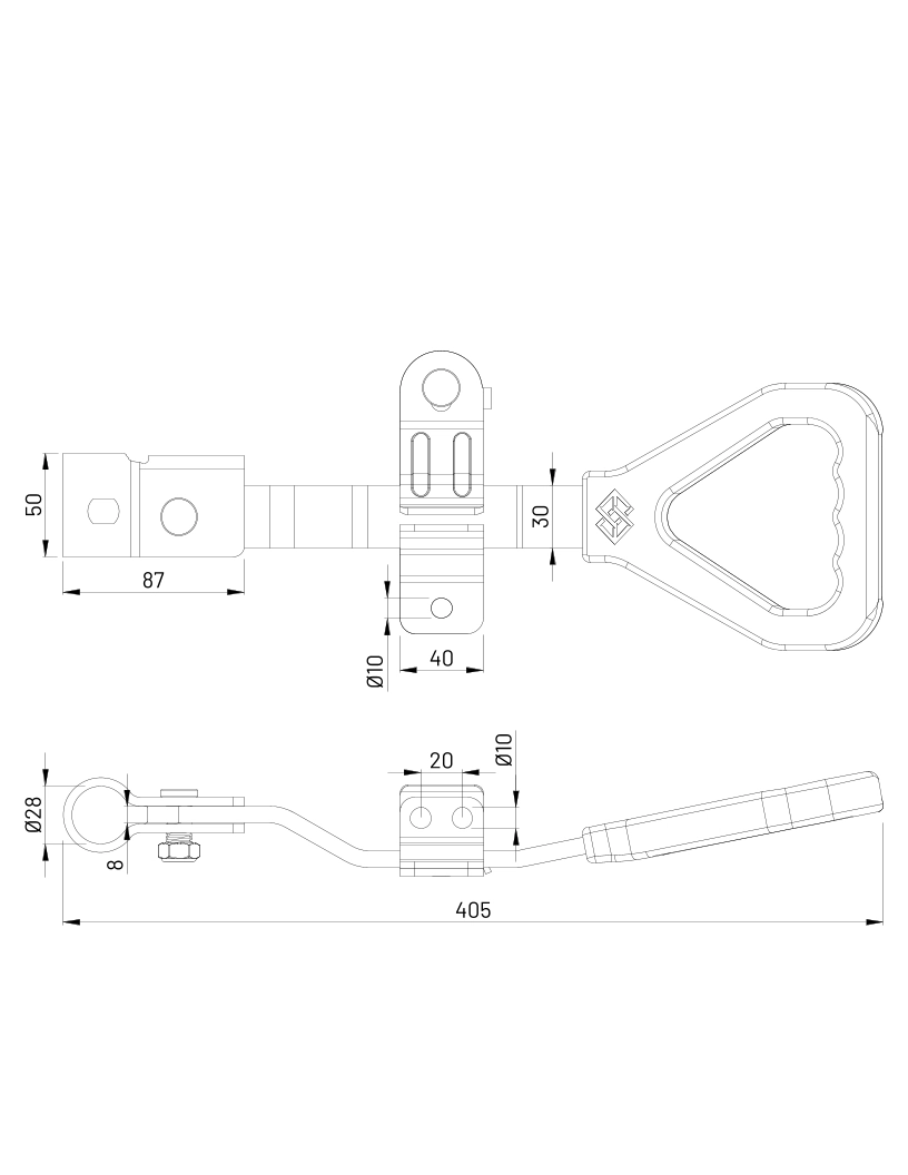 Lama%20Kol%20Dıştan%20Kilit%2027%20mm%20(1%20SET)%20Galvanizli
