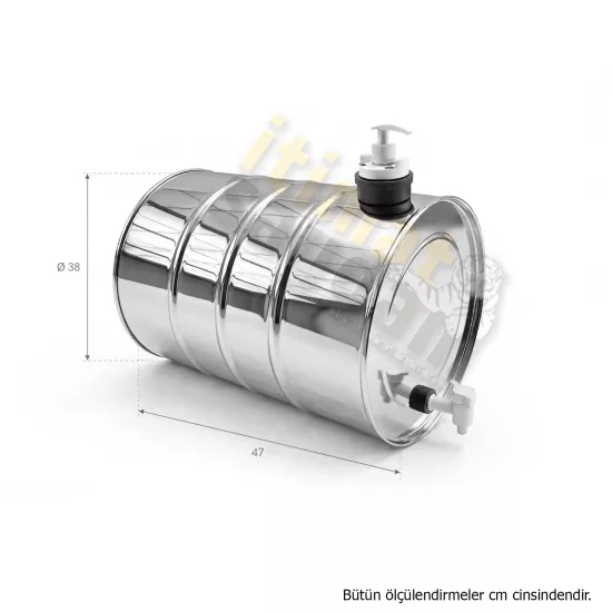 Su Tankı 60 lt. Krom