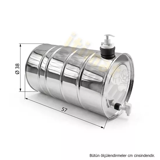 Su Tankı 70 lt. Krom