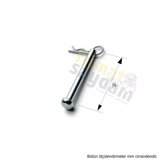 8x70 mm Düz Filketeli Pim
