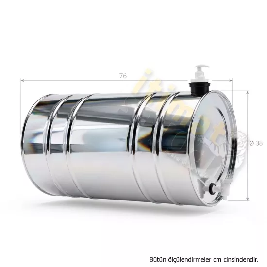 Su Tankı 90 lt. Krom