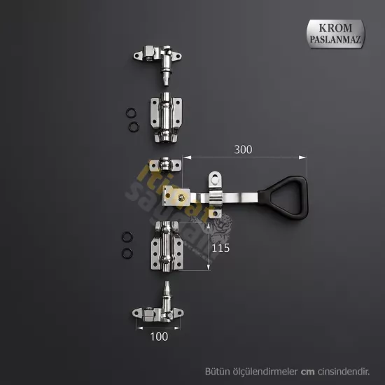 Lama Kol Dıştan Kilit 22 mm (SET)