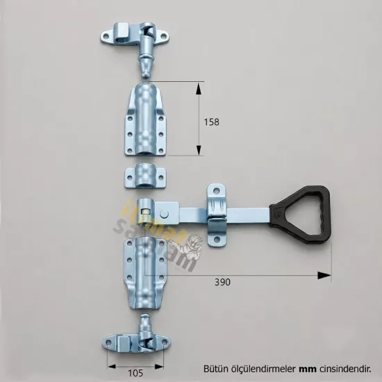 Lama Kol Dıştan Kilit 27 mm (SET)