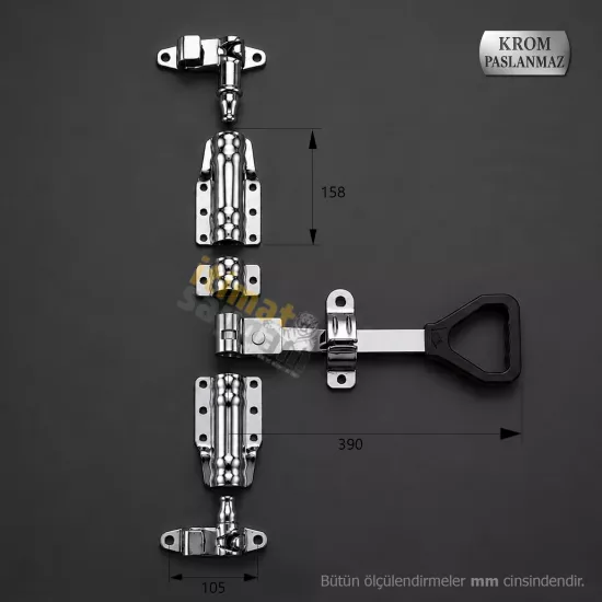 Lama Kol Dıştan Kilit 27 mm (SET)