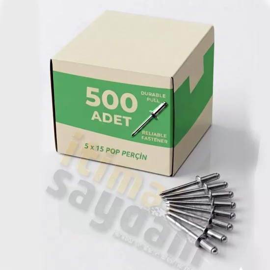 5 x 15 mm Alüminyum POP Perçin